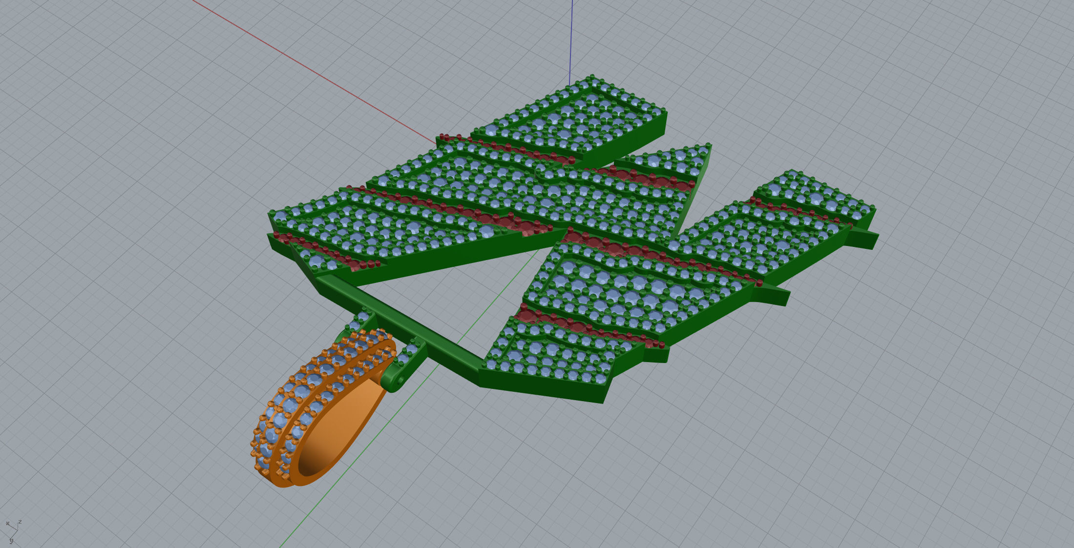 Claw Font M 3D print model_5