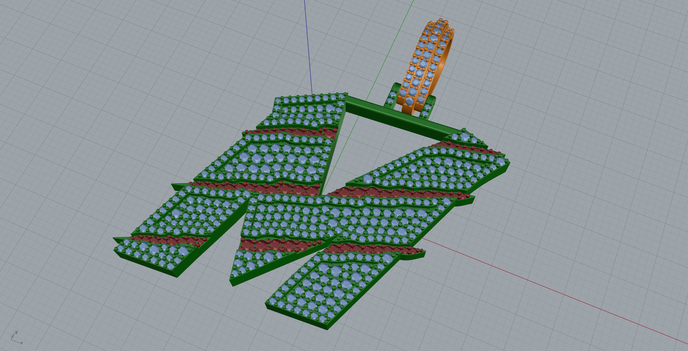 Claw Font M 3D print model_7