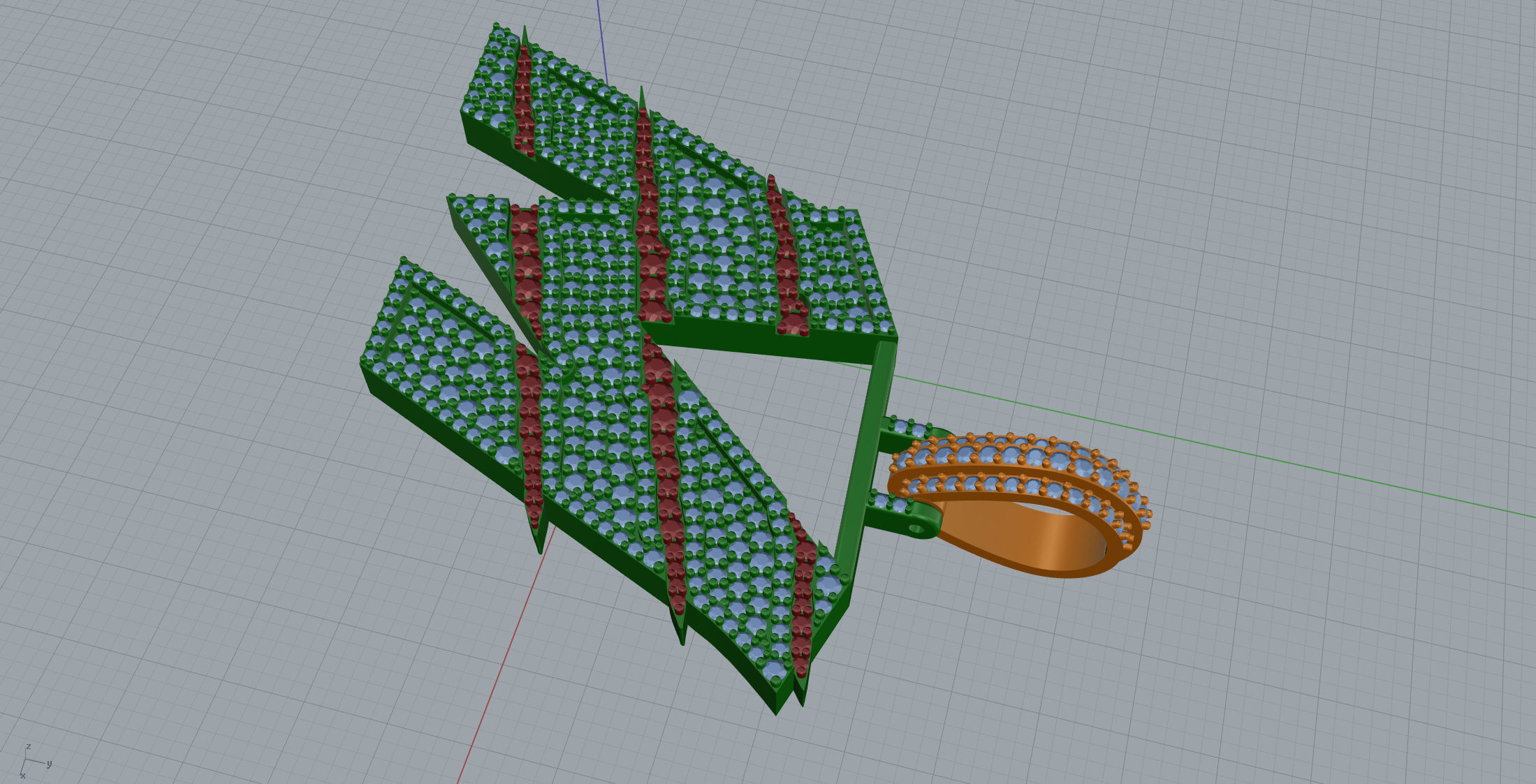 Claw Font M 3D print model_6