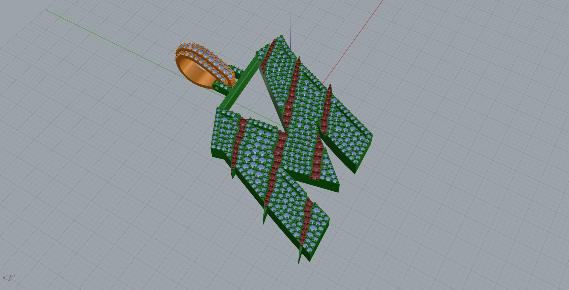 Claw Font M 3D print model_4