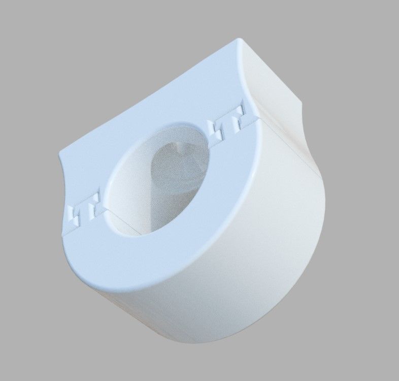 Rod holder Tube holder parametric incl original Fusion360 file 3D print model_3