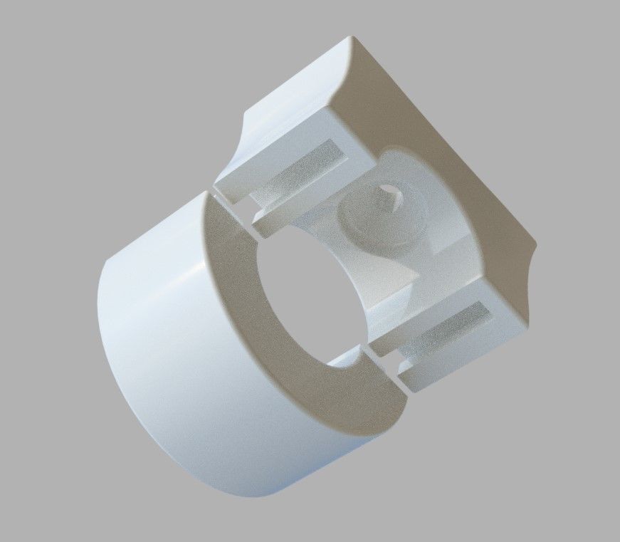 Rod holder Tube holder parametric incl original Fusion360 file 3D print model_5