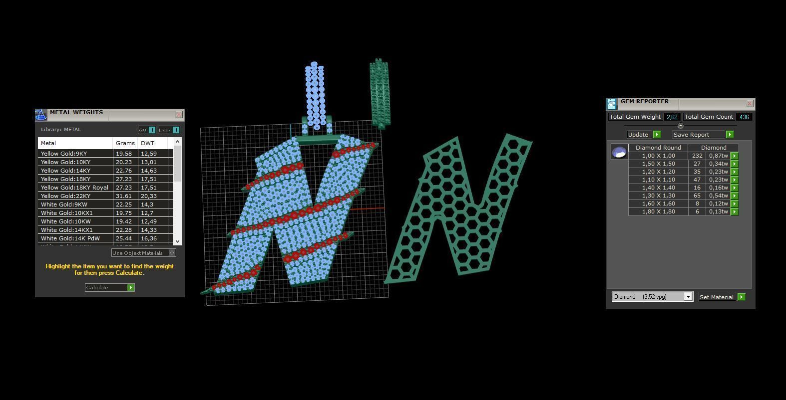 Claw Font N 3D print model_3