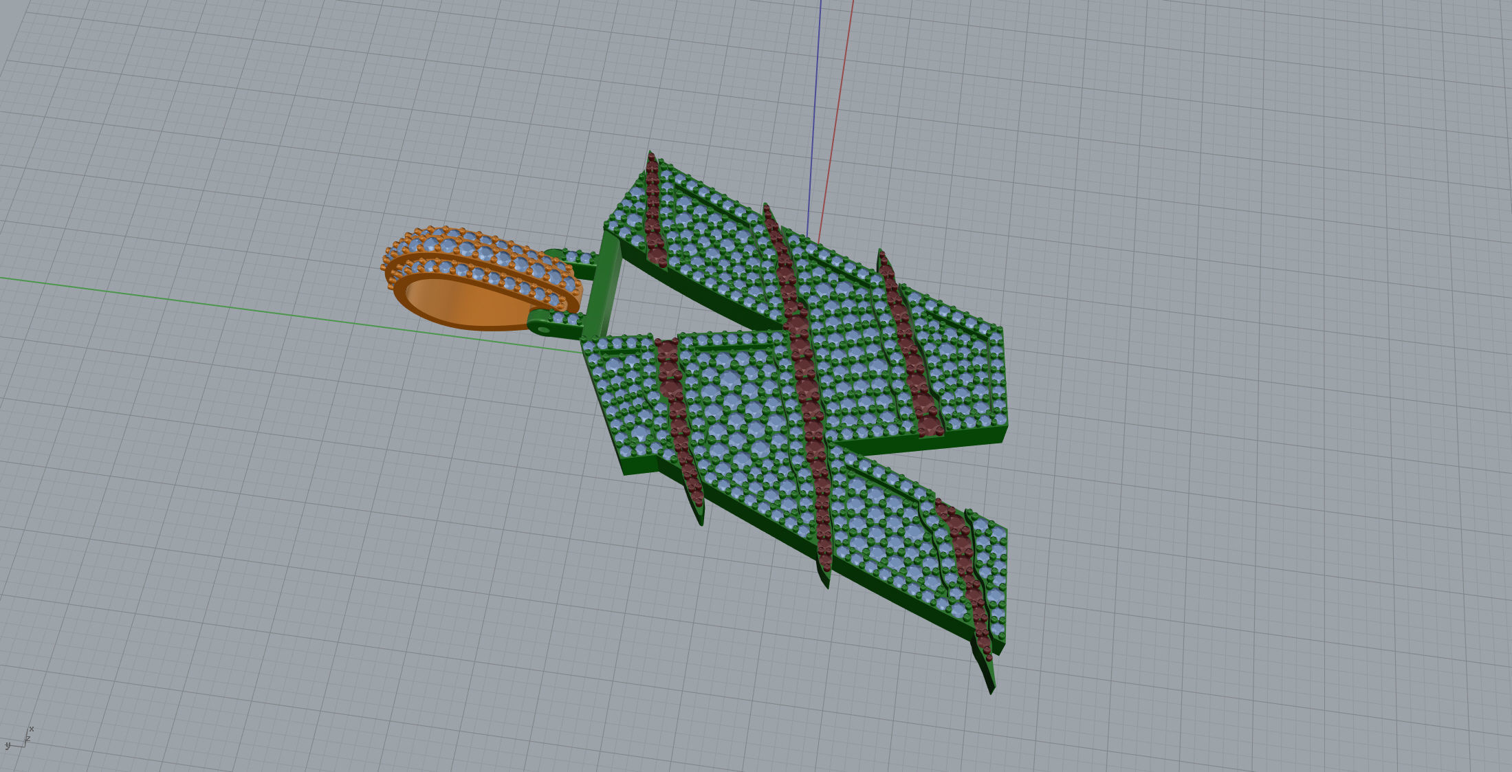 Claw Font N 3D print model_4