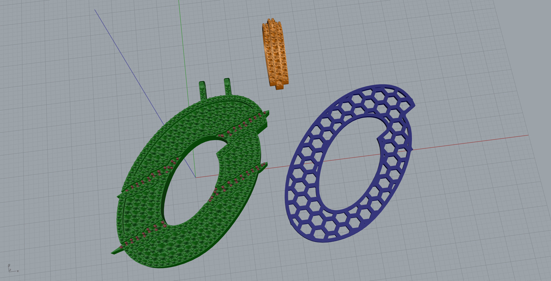 Claw Font O 3D print model_10