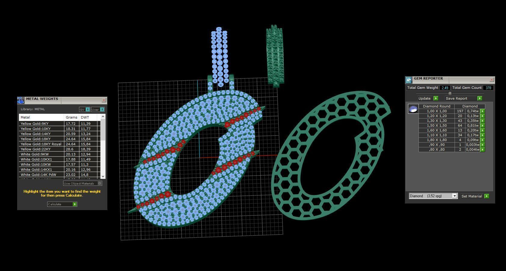 Claw Font O 3D print model_3
