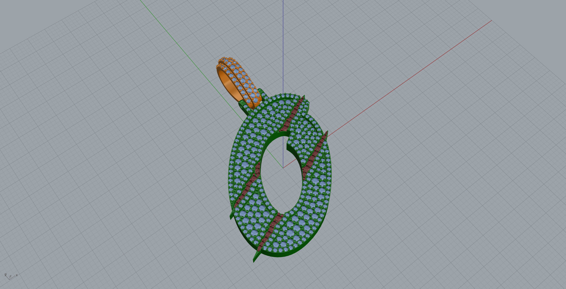 Claw Font O 3D print model_1