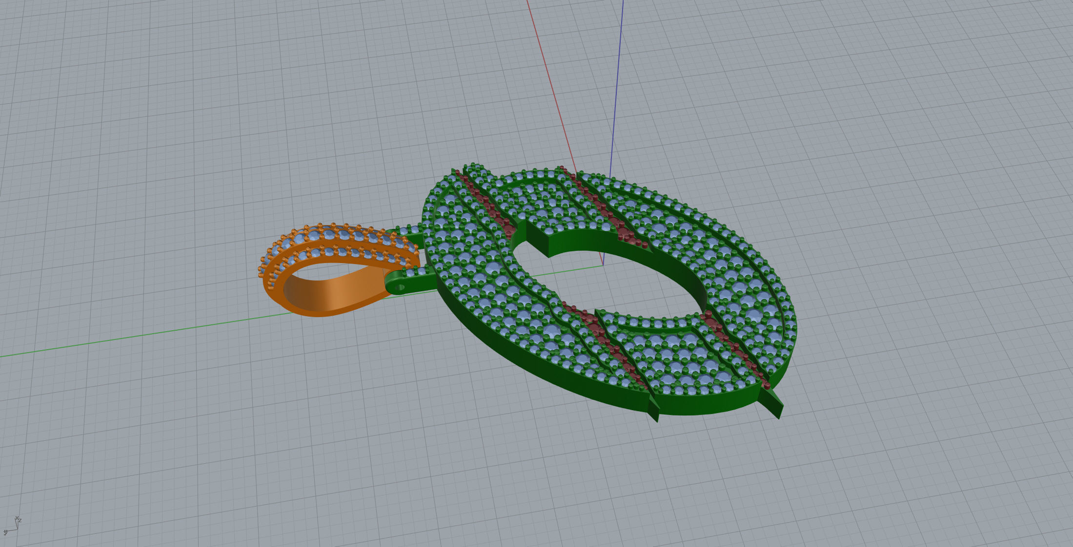Claw Font O 3D print model_4