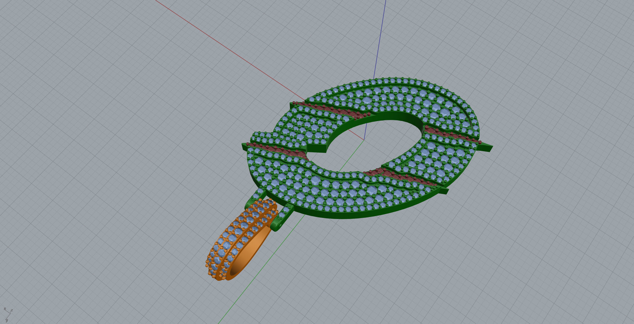 Claw Font O 3D print model_5