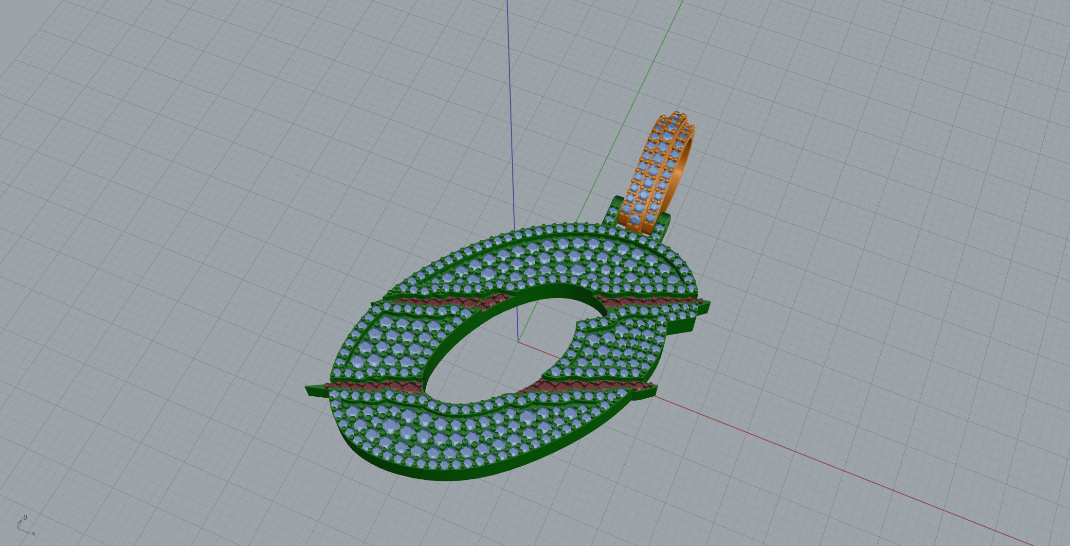 Claw Font O 3D print model_7