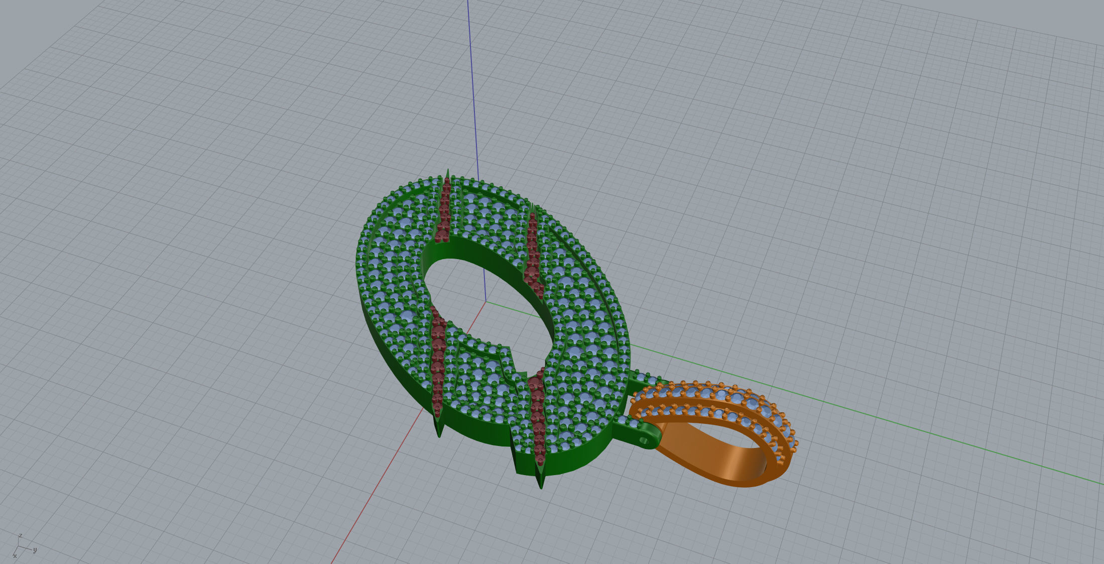 Claw Font O 3D print model_6