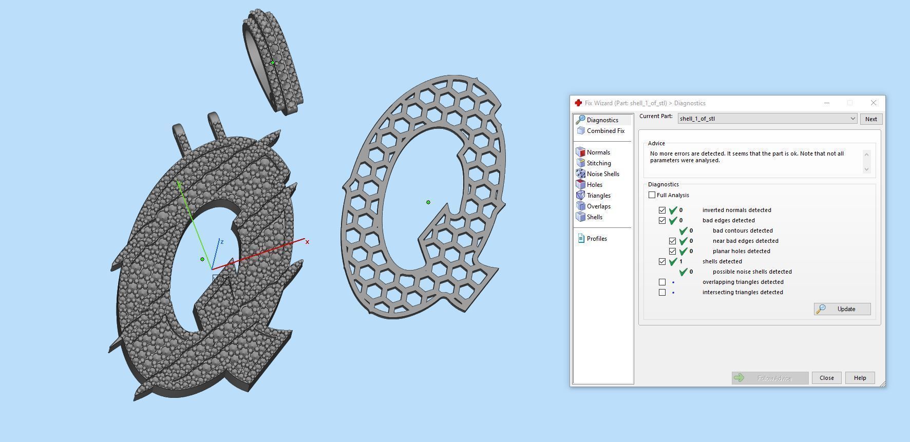 Claw Font Q 3D print model_2