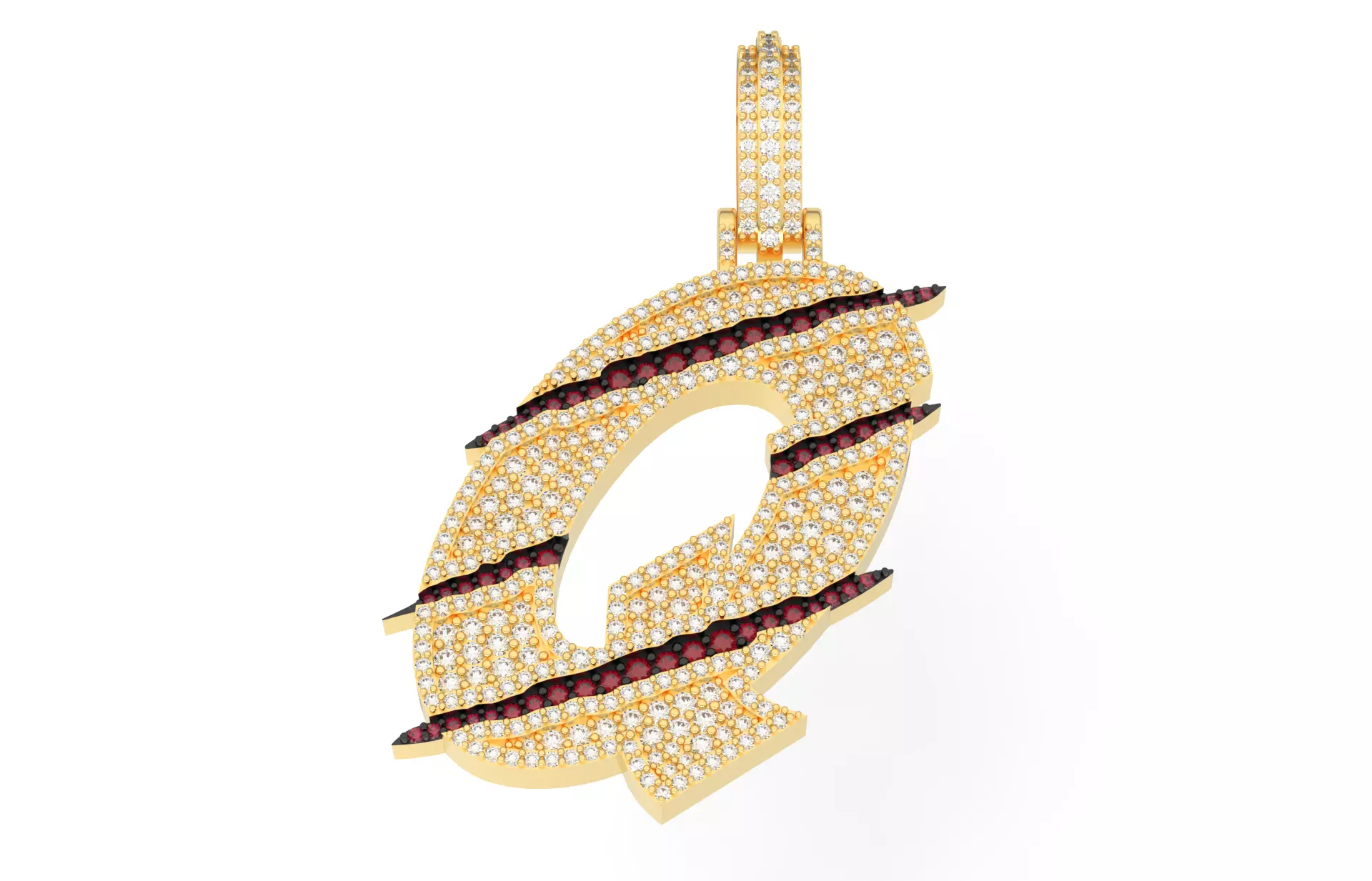 Claw Font Q 3D print model_0