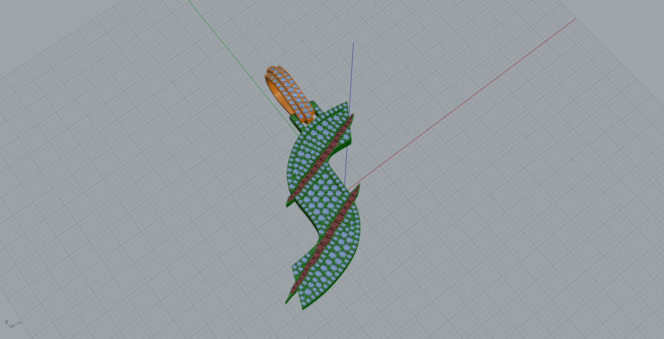 Claw Font S 3D print model_1