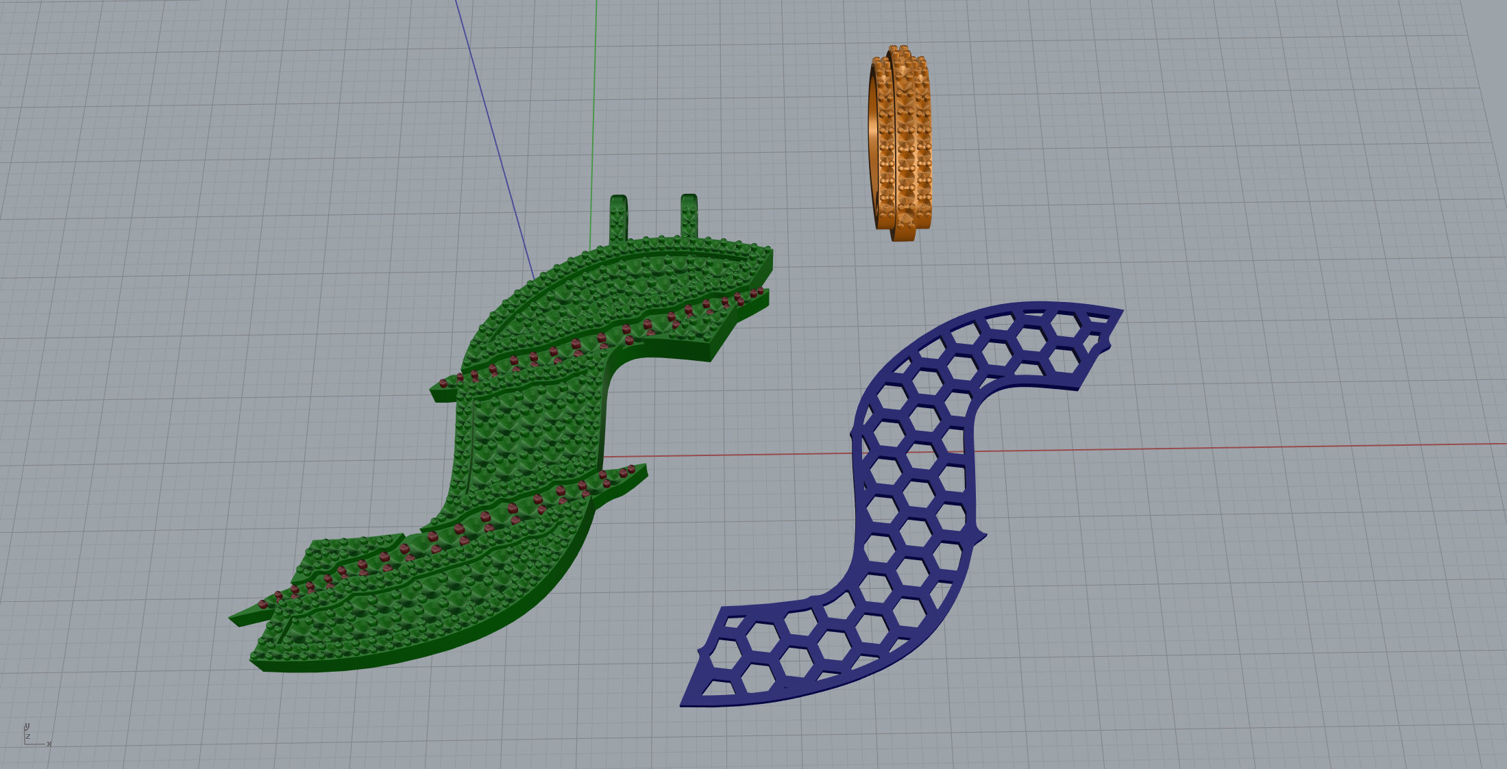 Claw Font S 3D print model_10