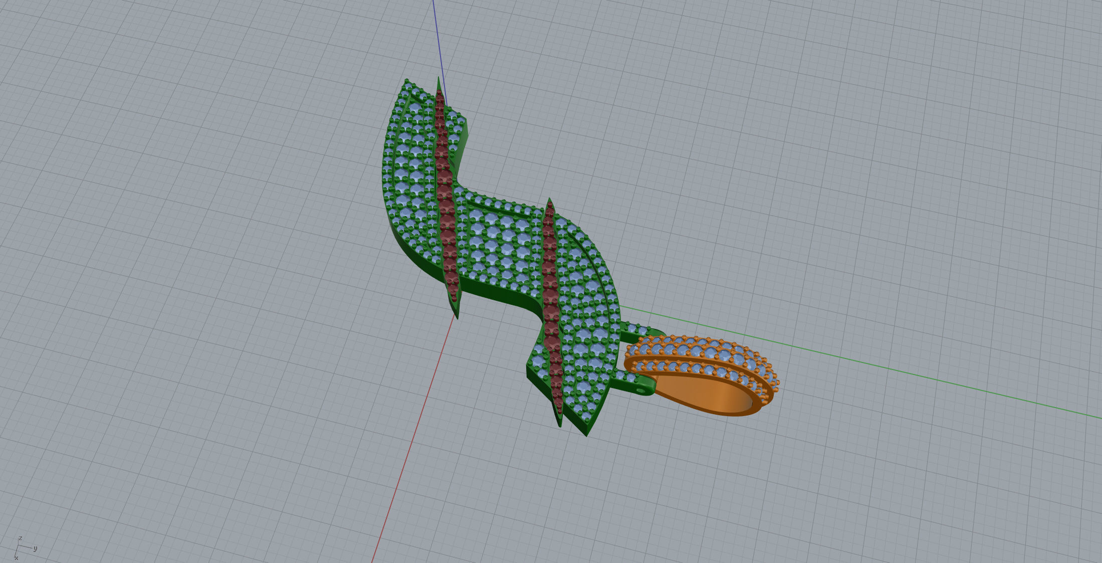 Claw Font S 3D print model_6