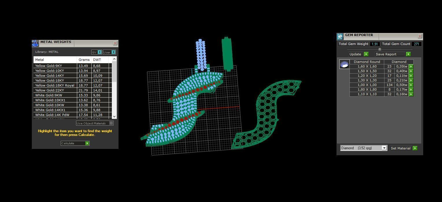 Claw Font S 3D print model_3