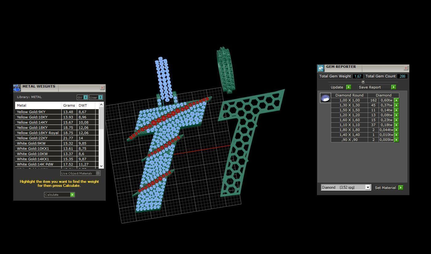 Claw Font T 3D print model_3