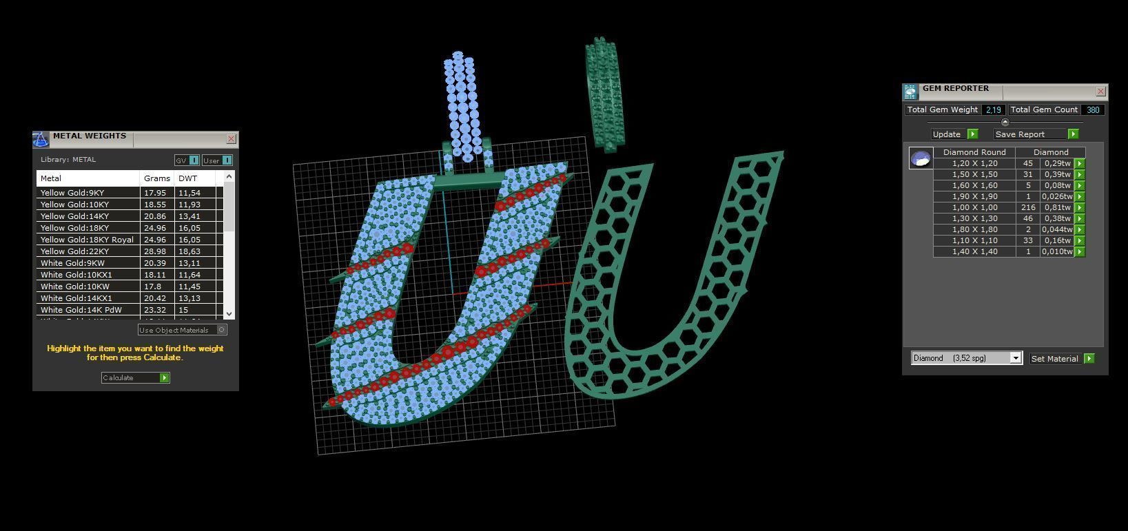 Claw Font U 3D print model_3