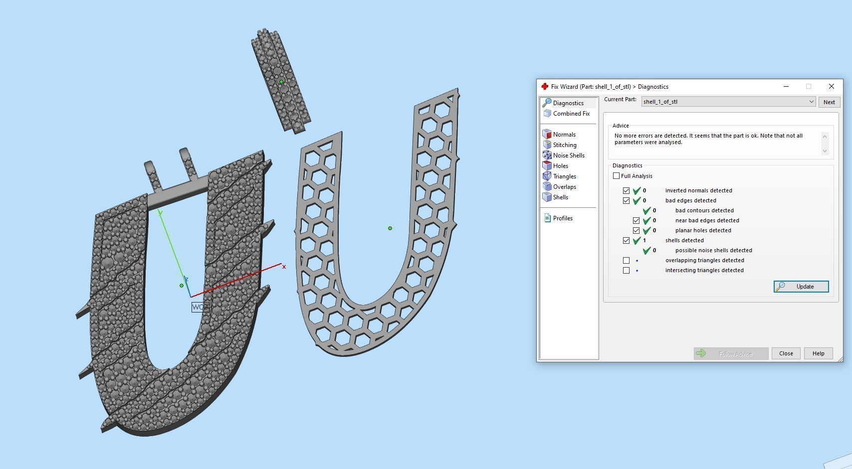 Claw Font U 3D print model_2