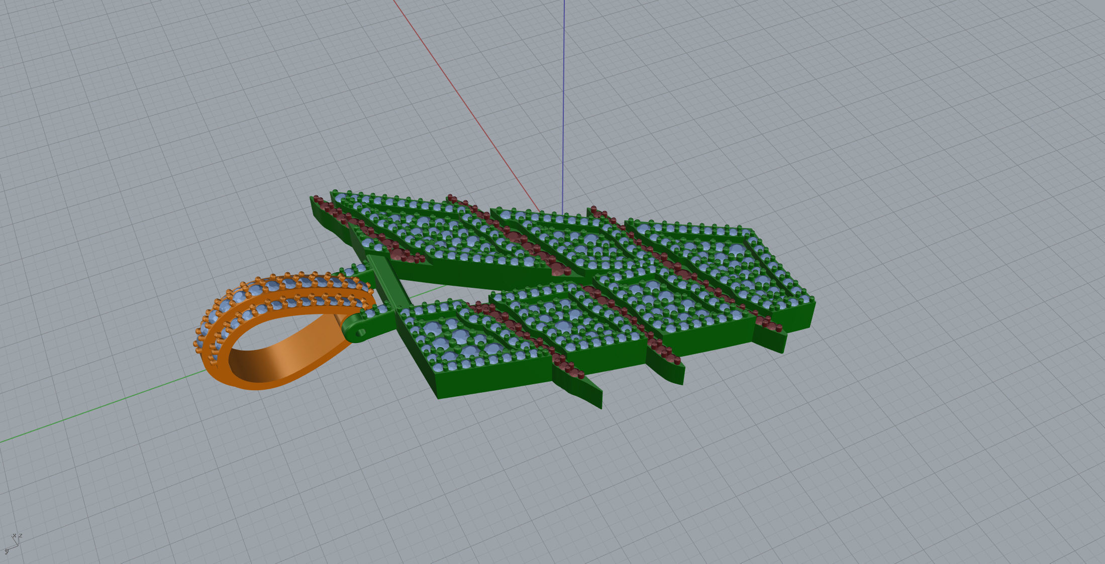 Claw Font V 3D print model_5