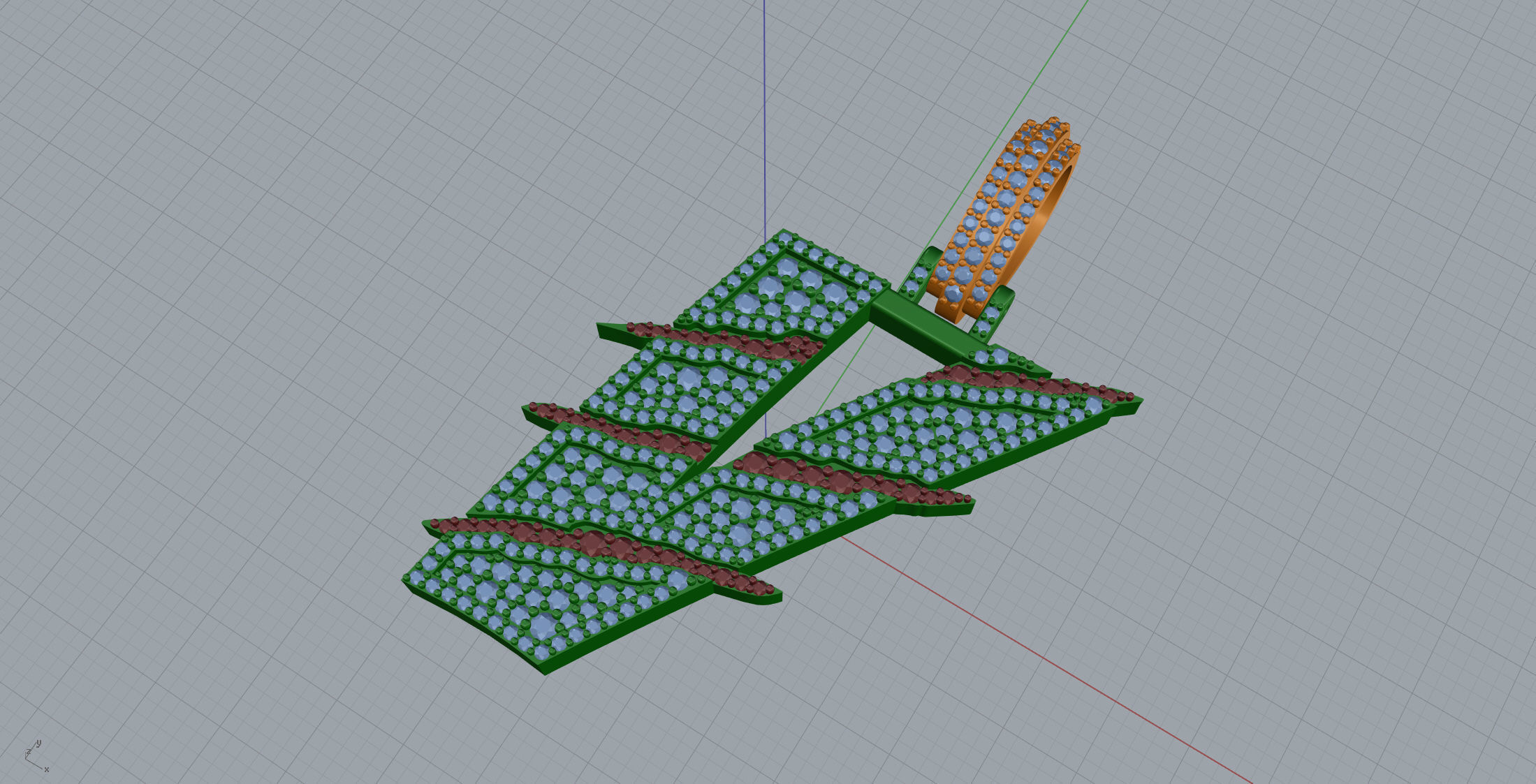 Claw Font V 3D print model_7