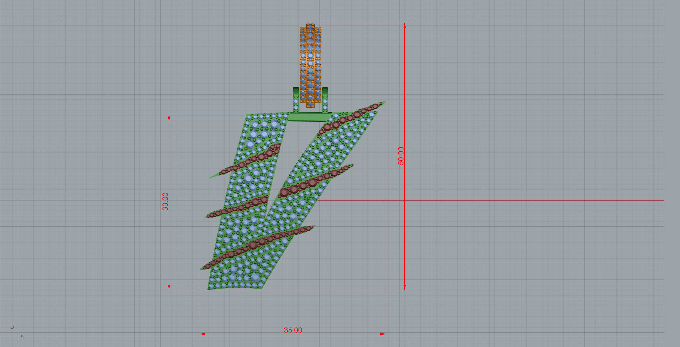 Claw Font V 3D print model_8