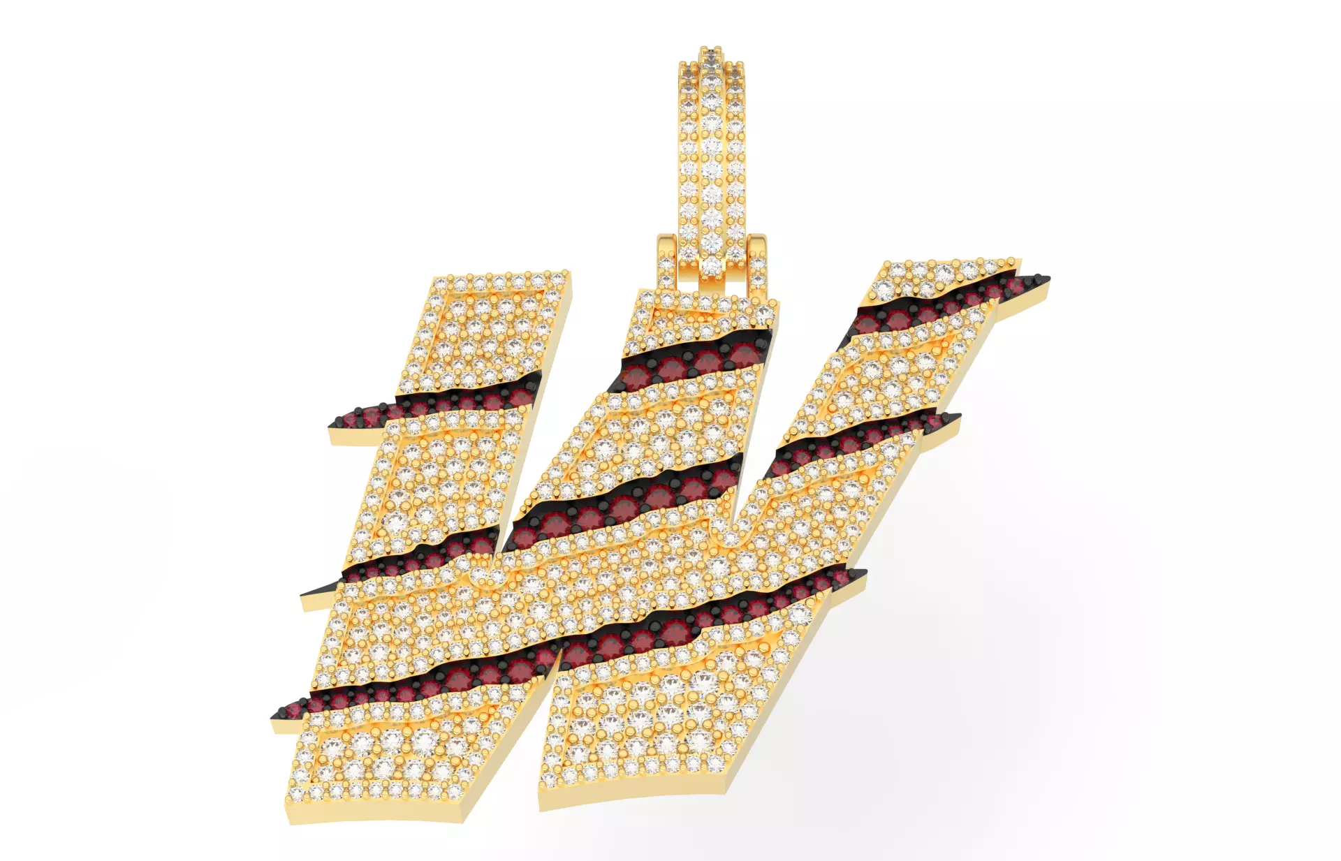 Claw Font W 3D print model_0