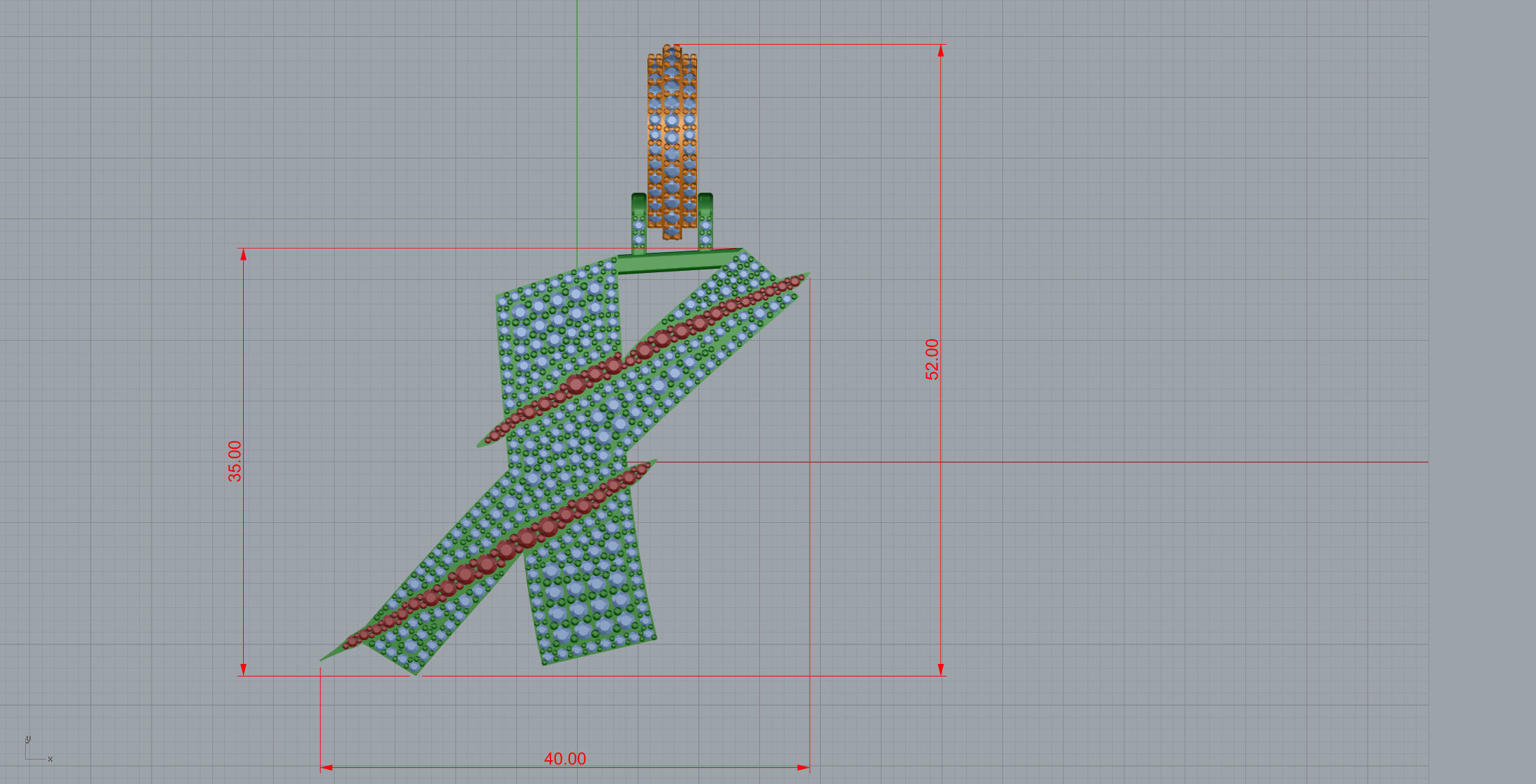 Claw Font X 3D print model_8