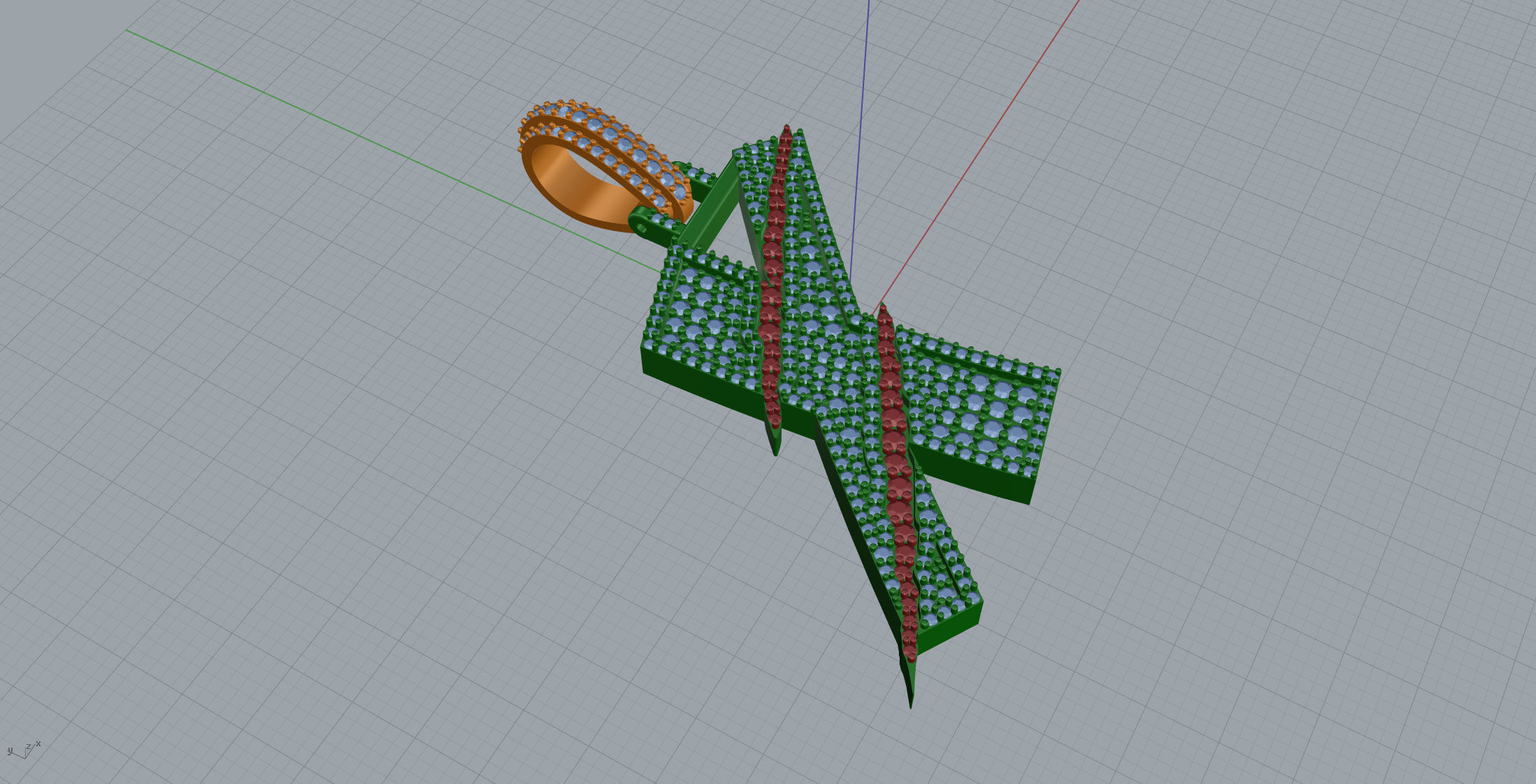 Claw Font X 3D print model_4