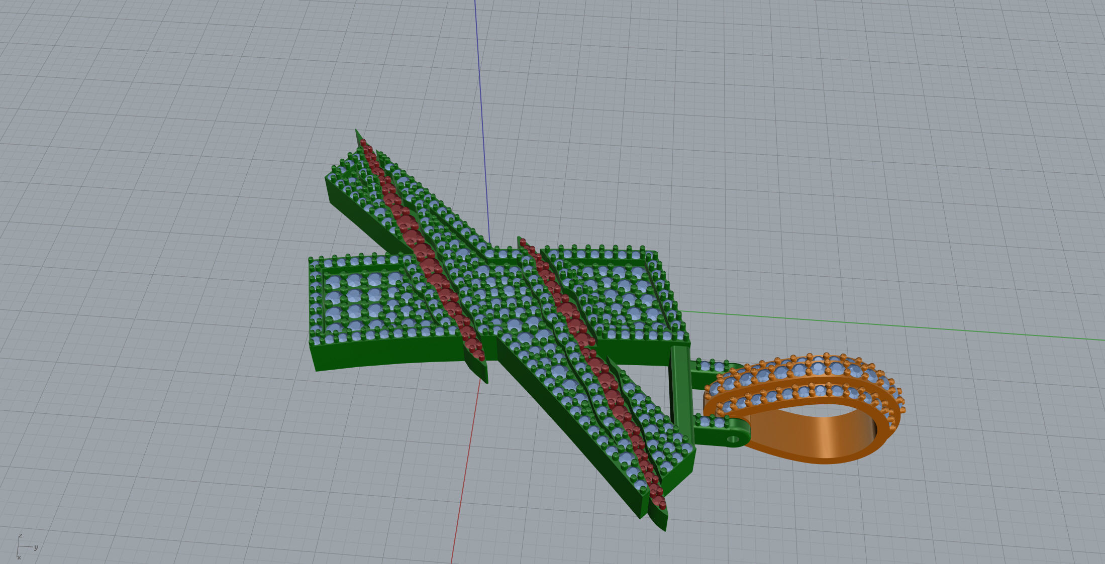 Claw Font X 3D print model_6