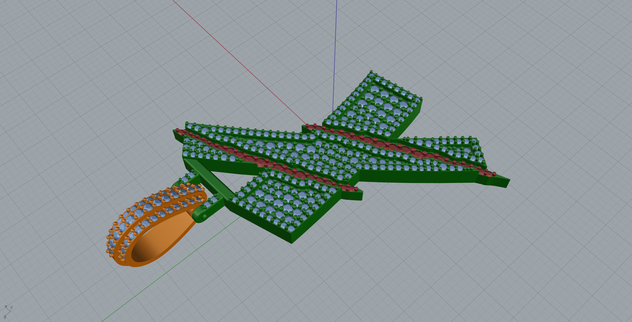 Claw Font X 3D print model_5