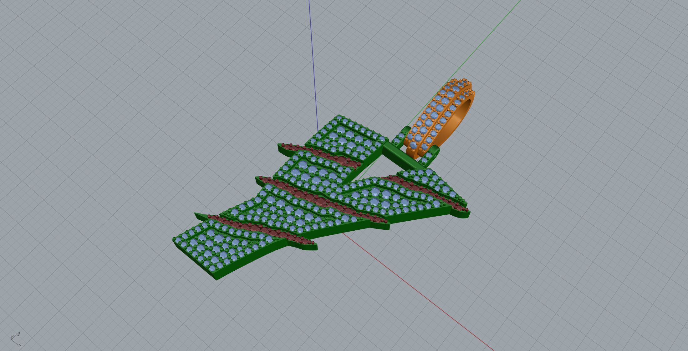 Claw Font Y 3D print model_7