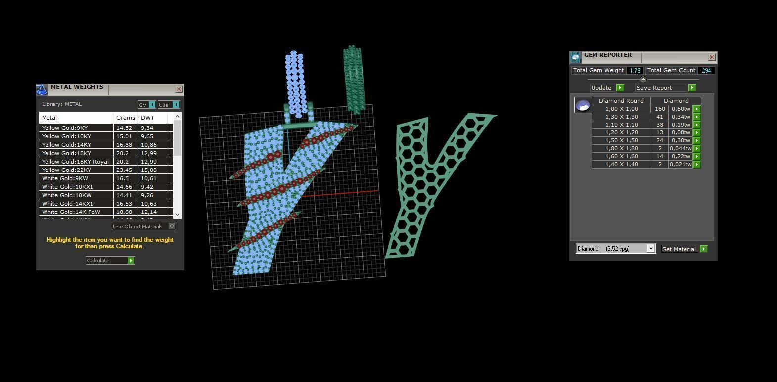 Claw Font Y 3D print model_3