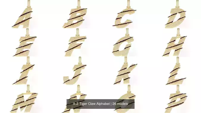 A-Z Tiger Claw Alphabet