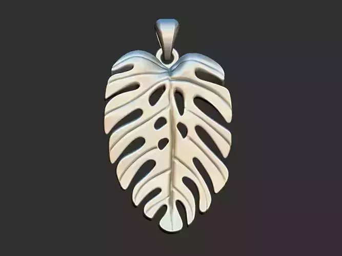 Monstera Deliciosa - Costela de Adao Pendant 3D print model