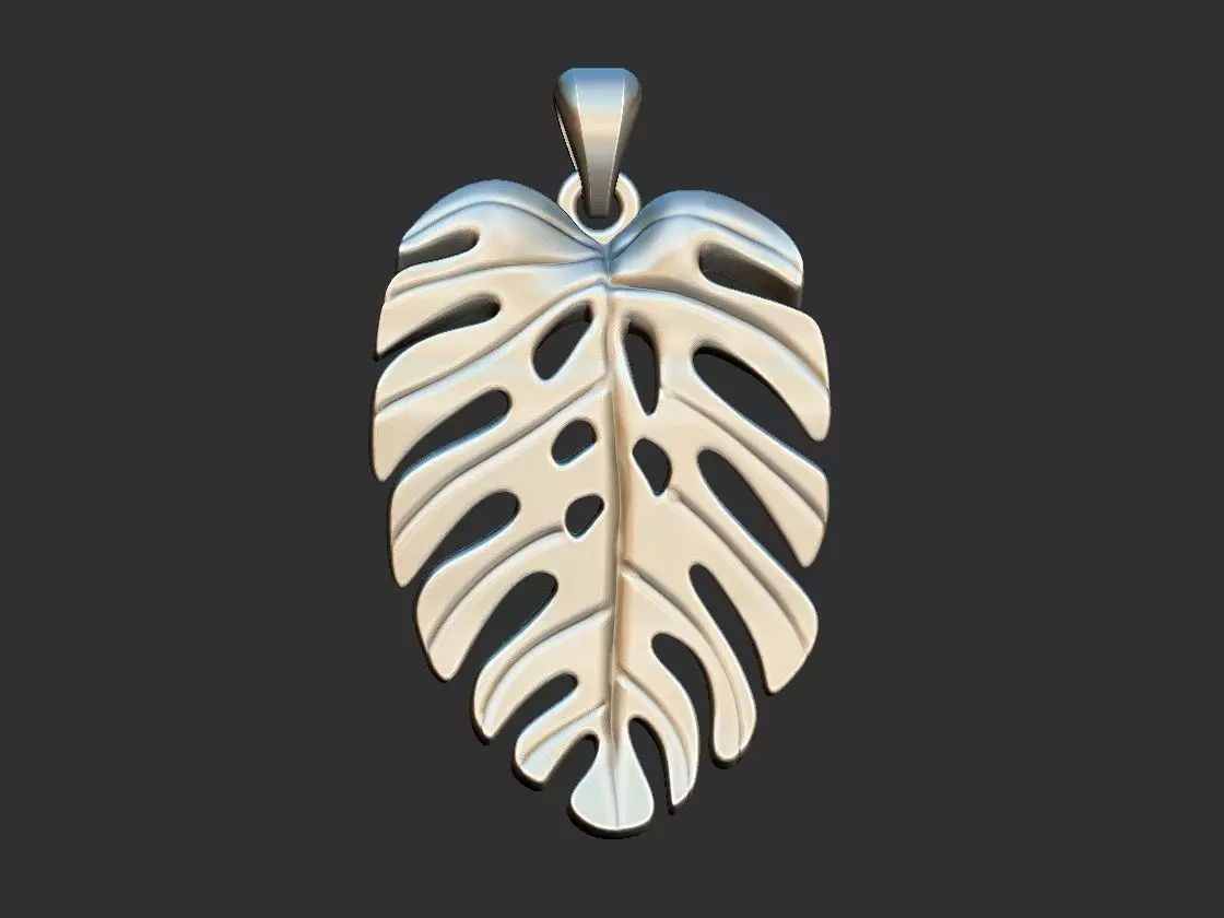 Monstera Deliciosa - Costela de Adao Pendant 3D print model_0