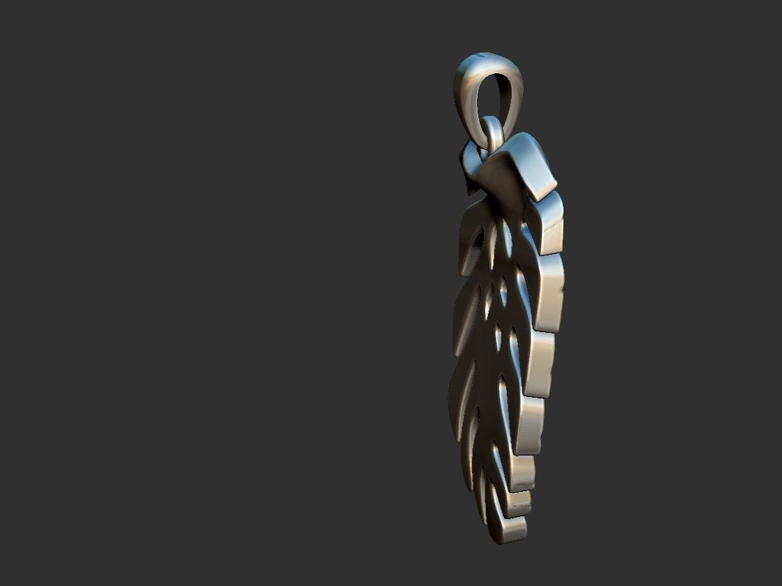 Monstera Deliciosa - Costela de Adao Pendant 3D print model_3