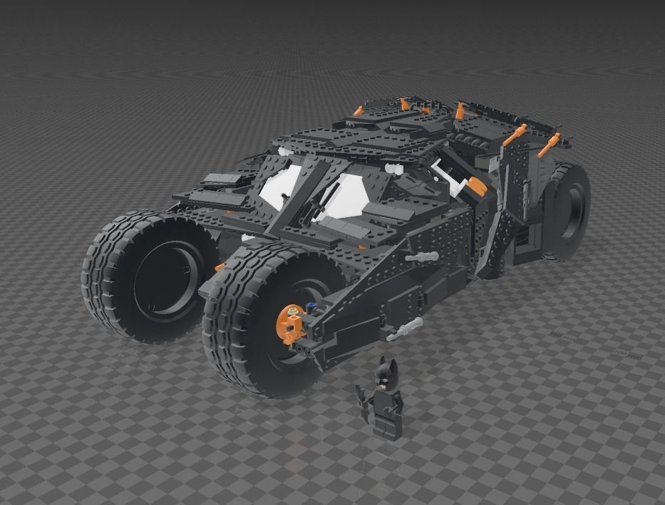 LEGO BATMOBILE TUMBLER 76240 3D print model_4