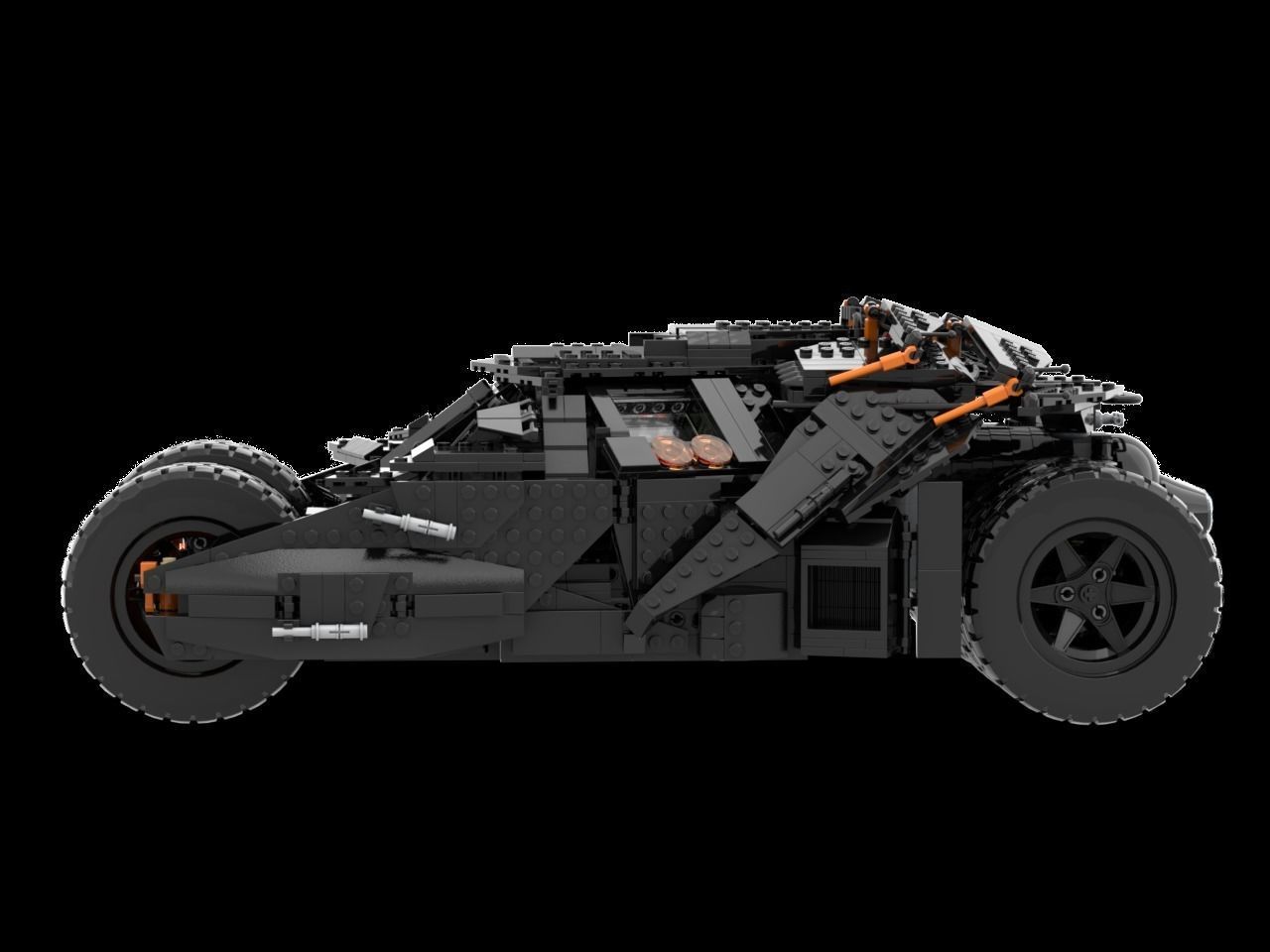 LEGO BATMOBILE TUMBLER 76240 3D print model_3