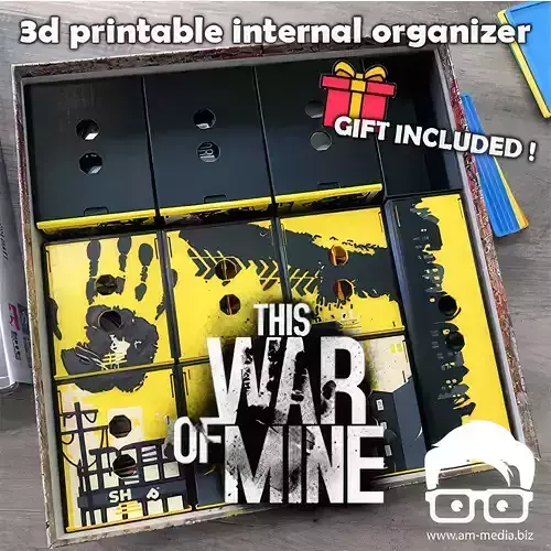THIS WAR OF MINE THE BOARD GAME INSERTS 3D print model