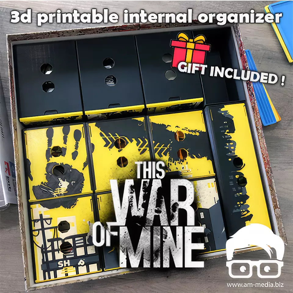 THIS WAR OF MINE THE BOARD GAME INSERTS 3D print model
