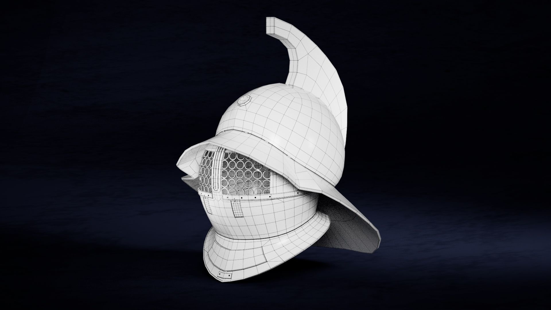 Gladiator Helmet - Murmillo 3D model_4