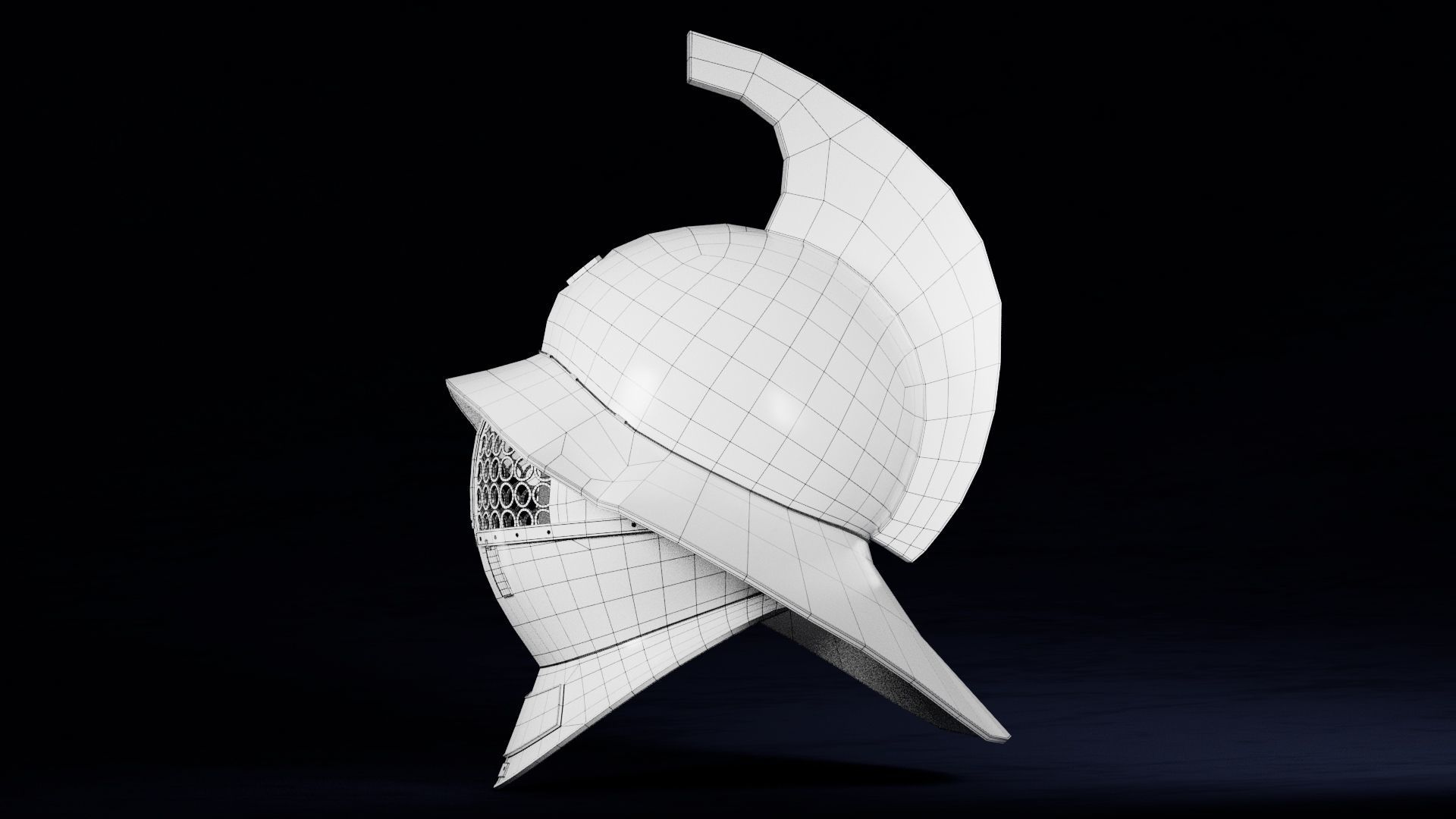 Gladiator Helmet - Murmillo 3D model_5