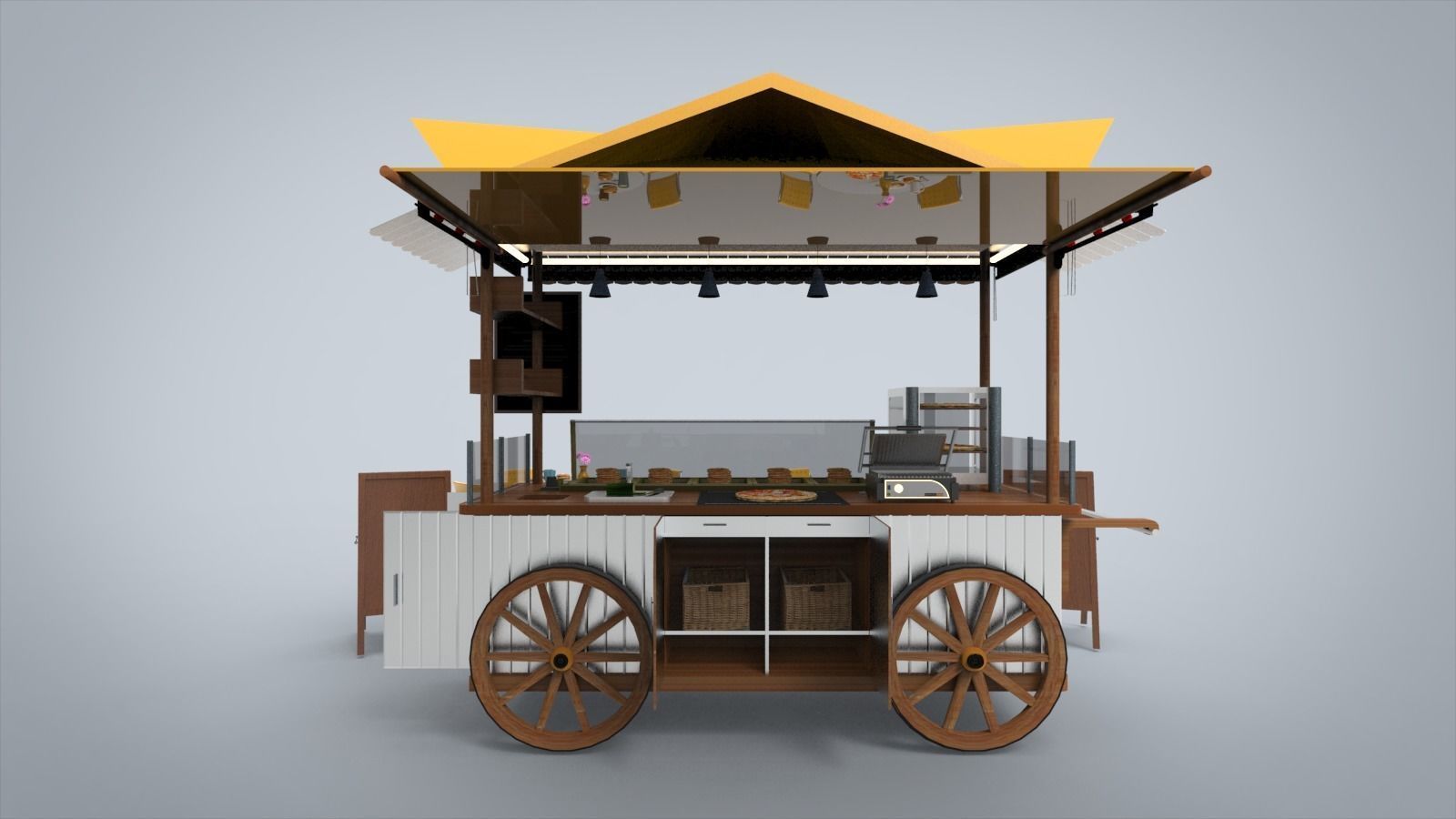 Food Cart 3D model_5