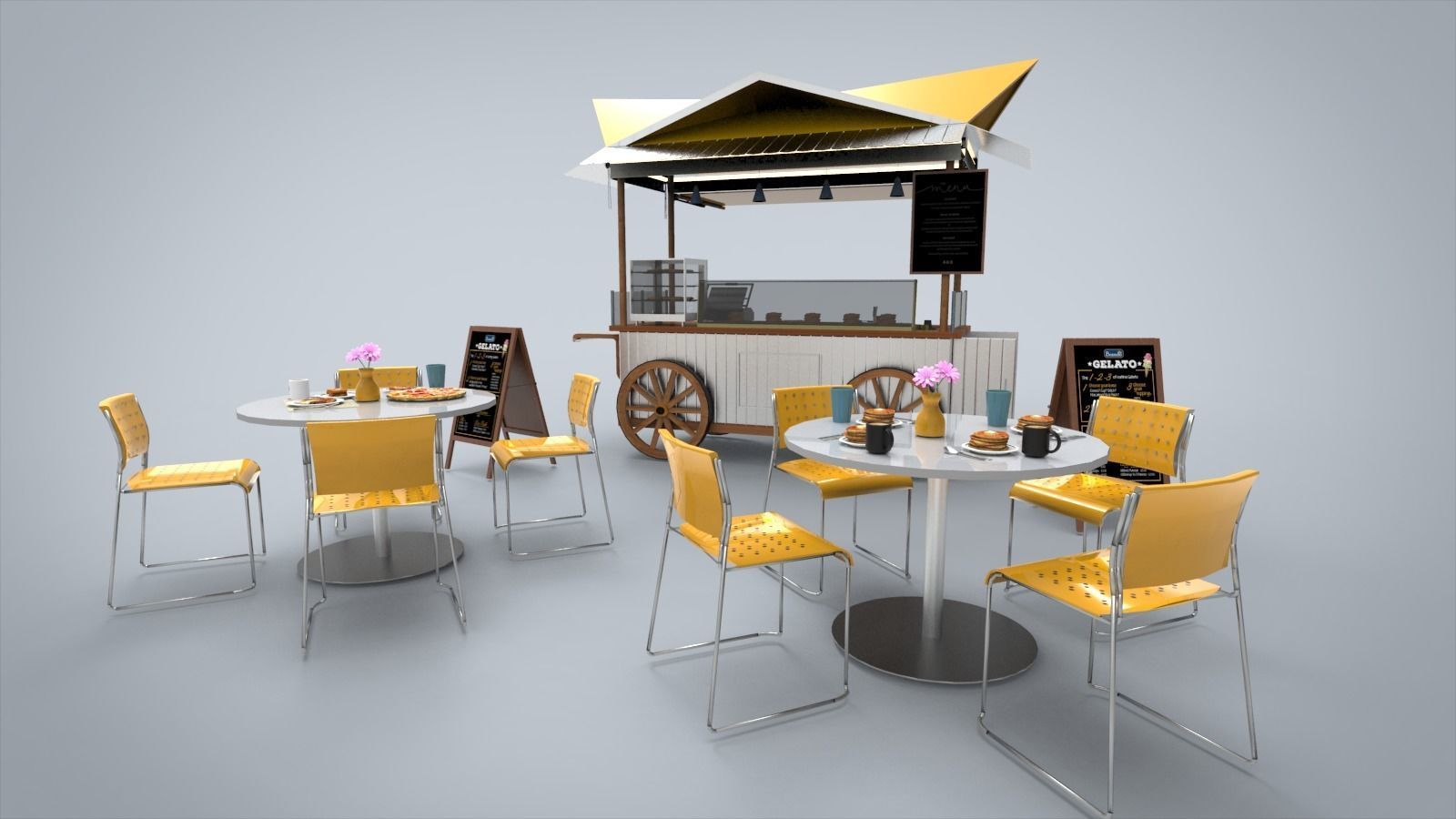 Food Cart 3D model_1