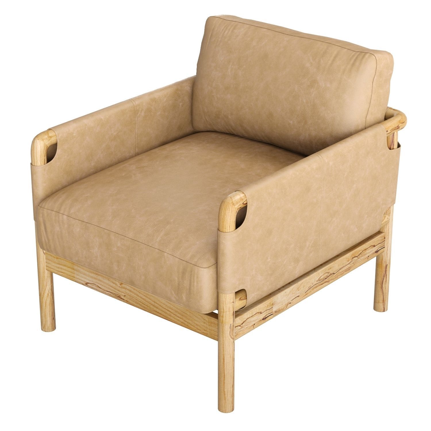Crate and Barrel Navarro Armchair 3D model_3