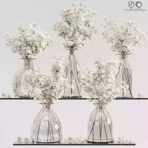 Collaction Plants Bouquet 18 White 