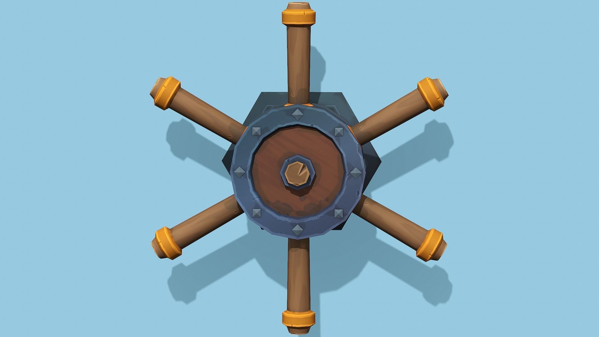 Stylized Wall Button n Levers Collection - PBR Game Ready _25