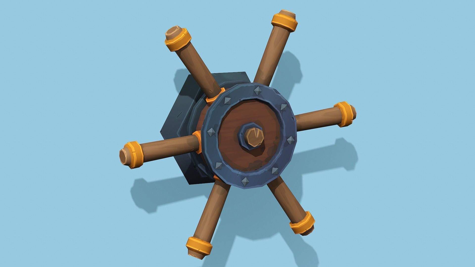 Stylized Wall Button n Levers Collection - PBR Game Ready _28